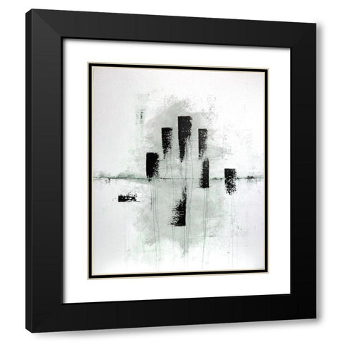 Passage Black Modern Wood Framed Art Print with Double Matting by Clement, Diane