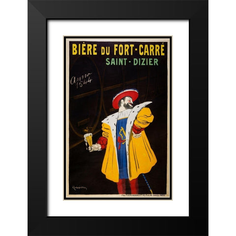 Beer from Fort-Carre-Saint-Dizier Black Modern Wood Framed Art Print with Double Matting by Cappiello, Leonetto