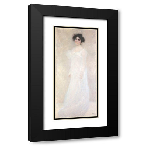 Serena Pulitzer Lederer Black Modern Wood Framed Art Print with Double Matting by Klimt, Gustav