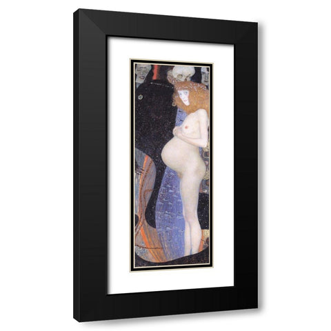 Hope Black Modern Wood Framed Art Print with Double Matting by Klimt, Gustav
