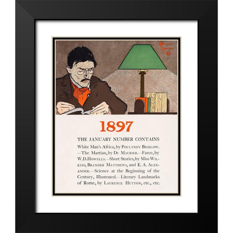 January 1897 Black Modern Wood Framed Art Print with Double Matting by Penfield, Edward