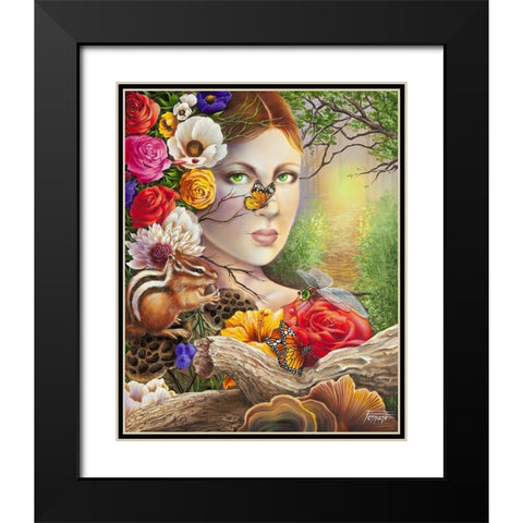 The Realm that Beckons Me Black Modern Wood Framed Art Print with Double Matting by Ferraro