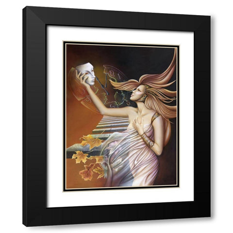 Time to Love and Trust Once Again Black Modern Wood Framed Art Print with Double Matting by Ferraro