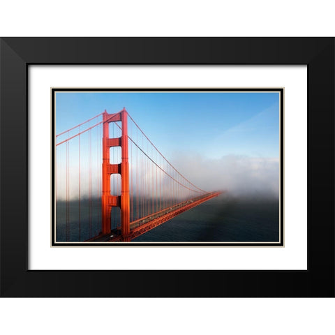 Golden Gate Bridge in San Francisco-California Black Modern Wood Framed Art Print with Double Matting by Highsmith, Carol