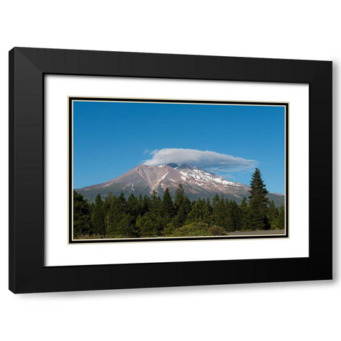 Mount Shasta-California Black Modern Wood Framed Art Print with Double Matting by Highsmith, Carol