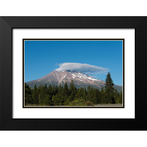 Mount Shasta-California Black Modern Wood Framed Art Print with Double Matting by Highsmith, Carol