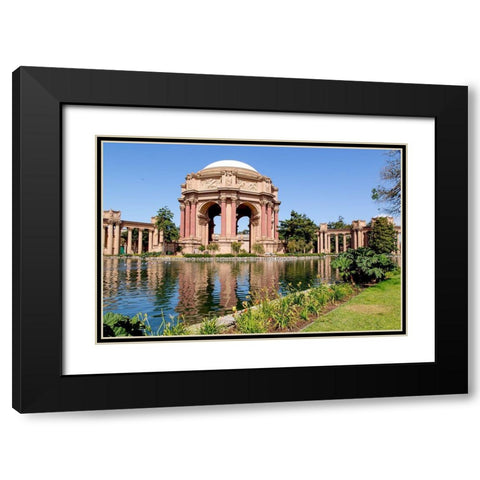The Palace of Fine Arts in the Marina District of San Francisco-California Black Modern Wood Framed Art Print with Double Matting by Highsmith, Carol