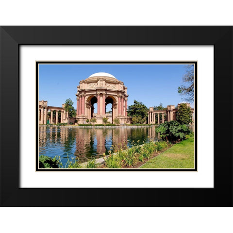 The Palace of Fine Arts in the Marina District of San Francisco-California Black Modern Wood Framed Art Print with Double Matting by Highsmith, Carol