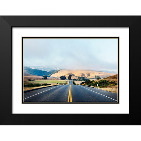 State Route 46-Old Mammoth Road in California Black Modern Wood Framed Art Print with Double Matting by Highsmith, Carol