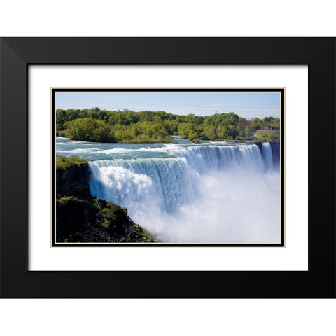 Niagara Falls-New York Black Modern Wood Framed Art Print with Double Matting by Highsmith, Carol