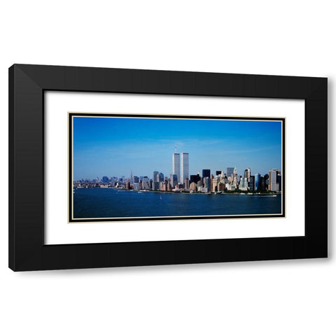 Aerial View Of New York City Black Modern Wood Framed Art Print with Double Matting by Highsmith, Carol