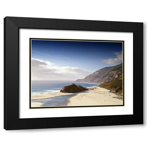 California Coastline Black Modern Wood Framed Art Print with Double Matting by Highsmith, Carol