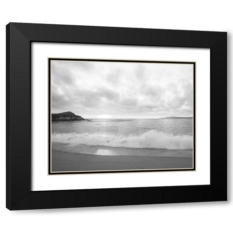 Pacific Coast Sunset at Monterey-California Black Modern Wood Framed Art Print with Double Matting by Highsmith, Carol