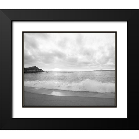 Pacific Coast Sunset at Monterey-California Black Modern Wood Framed Art Print with Double Matting by Highsmith, Carol