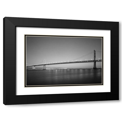 San Francisco-Oakland Bay Bridge at Dawn Black Modern Wood Framed Art Print with Double Matting by Highsmith, Carol