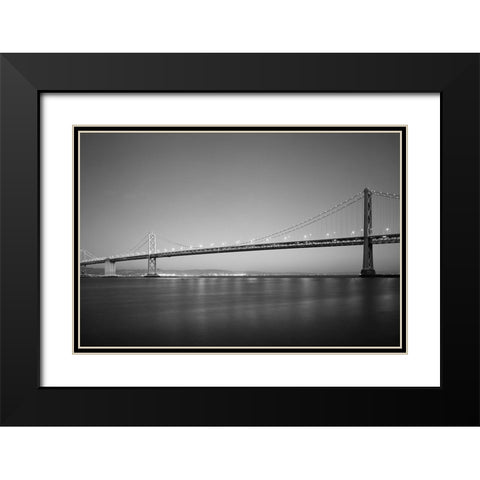 San Francisco-Oakland Bay Bridge at Dawn Black Modern Wood Framed Art Print with Double Matting by Highsmith, Carol