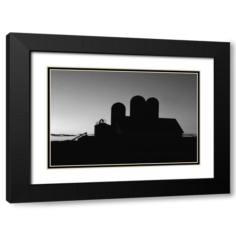 Dairy barn-Bruce-Wisconsin Black Modern Wood Framed Art Print with Double Matting by Highsmith, Carol