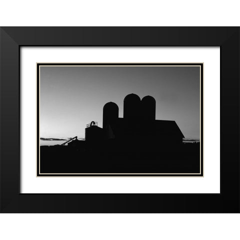 Dairy barn-Bruce-Wisconsin Black Modern Wood Framed Art Print with Double Matting by Highsmith, Carol