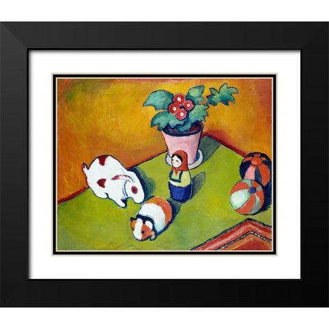 Little Walters Toys Black Modern Wood Framed Art Print with Double Matting by Macke, August