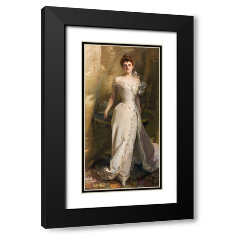 Portrait of Lisa Colt Curtis Black Modern Wood Framed Art Print with Double Matting by Sargent, John Singer