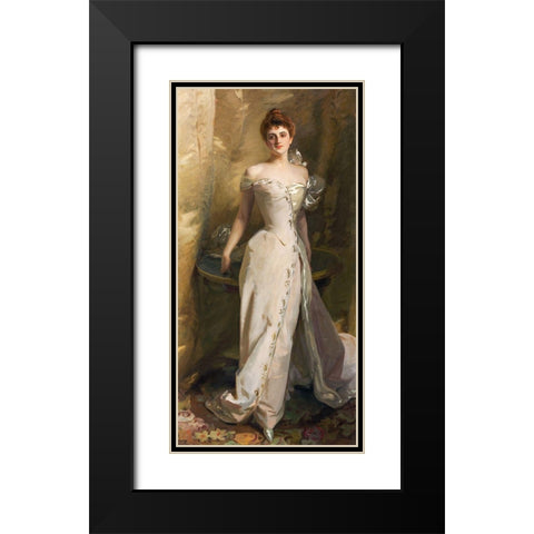 Portrait of Lisa Colt Curtis Black Modern Wood Framed Art Print with Double Matting by Sargent, John Singer