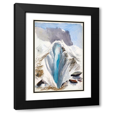 Eismeer-Grindelwald Black Modern Wood Framed Art Print with Double Matting by Sargent, John Singer