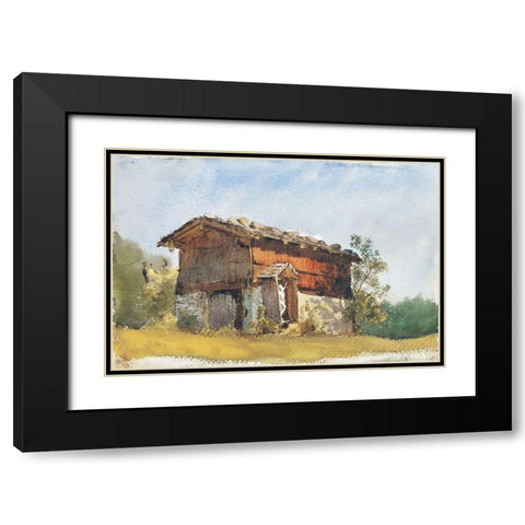 Tyrolean Shrine Black Modern Wood Framed Art Print with Double Matting by Sargent, John Singer
