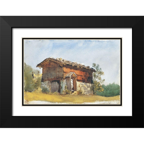 Tyrolean Shrine Black Modern Wood Framed Art Print with Double Matting by Sargent, John Singer