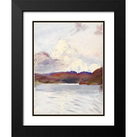 Scotland Black Modern Wood Framed Art Print with Double Matting by Sargent, John Singer