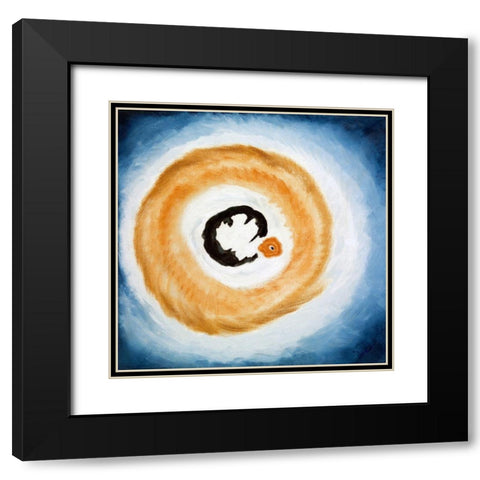 Dawn II Black Modern Wood Framed Art Print with Double Matting by Dove, Arthur