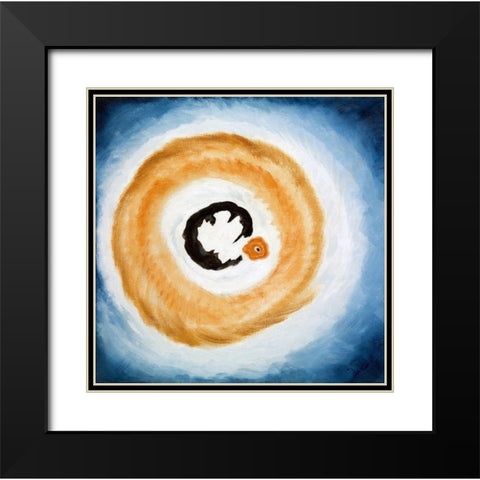 Dawn II Black Modern Wood Framed Art Print with Double Matting by Dove, Arthur