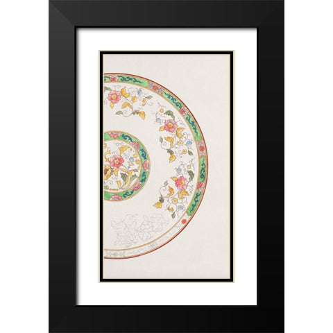 Design for a Noritake Plate VI Black Modern Wood Framed Art Print with Double Matting by Noritake Designs