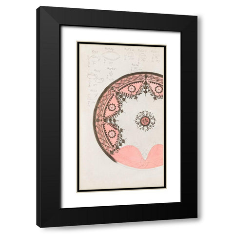 Design for a Noritake Plate VIII Black Modern Wood Framed Art Print with Double Matting by Noritake Designs