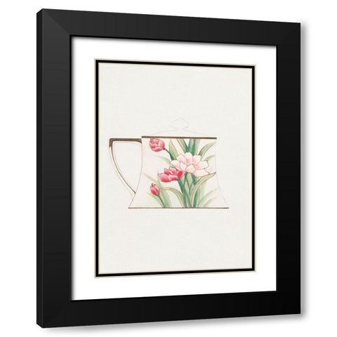 Design for a Noritake Sugar Bowl VII Black Modern Wood Framed Art Print with Double Matting by Noritake Designs