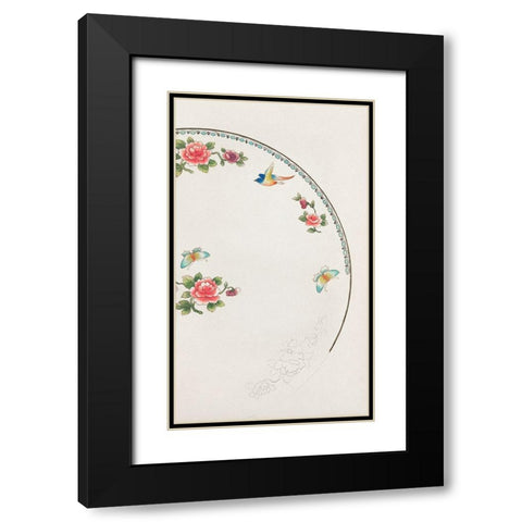 Design for a Noritake Plate XI Black Modern Wood Framed Art Print with Double Matting by Noritake Designs