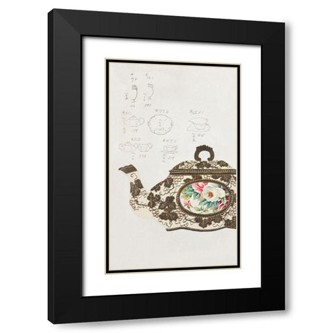 Design for a Noritake Teapot II Black Modern Wood Framed Art Print with Double Matting by Noritake Designs