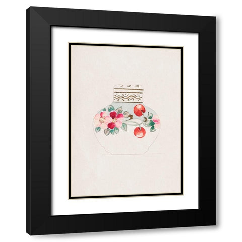 Design for Noritake Lidded Jar I Black Modern Wood Framed Art Print with Double Matting by Noritake Designs