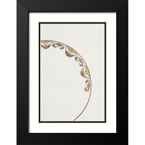 Design for a Noritake Plate XII Black Modern Wood Framed Art Print with Double Matting by Noritake Designs