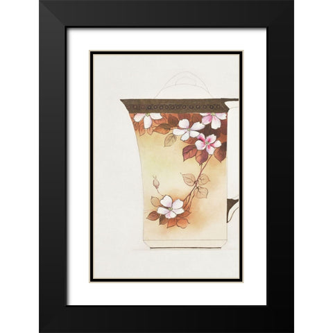 Design for a Noritake Pitcher I Black Modern Wood Framed Art Print with Double Matting by Noritake Designs