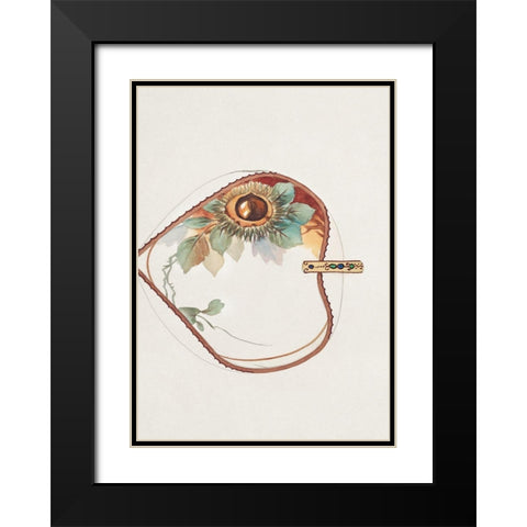 Design for a Noritake Heart-shaped Box Black Modern Wood Framed Art Print with Double Matting by Noritake Designs