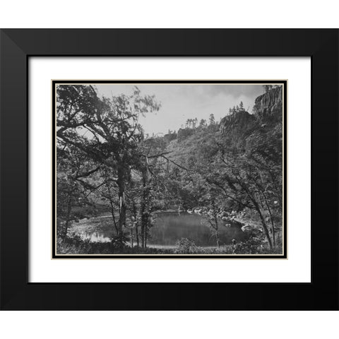 Apache Lake-Sierra Blanca Range-Arizona Black Modern Wood Framed Art Print with Double Matting by OSullivan, Timothy H