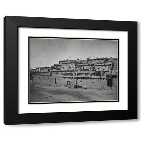Zuni Pueblo-New Mexico Black Modern Wood Framed Art Print with Double Matting by OSullivan, Timothy H