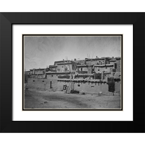 Zuni Pueblo-New Mexico Black Modern Wood Framed Art Print with Double Matting by OSullivan, Timothy H