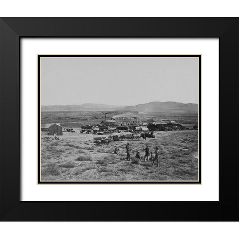 Oreana-Nevada Black Modern Wood Framed Art Print with Double Matting by OSullivan, Timothy H