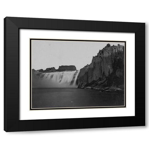 Shoshone Falls-Idaho Black Modern Wood Framed Art Print with Double Matting by OSullivan, Timothy H
