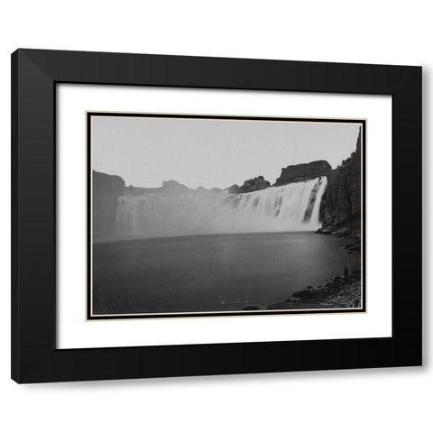 Shoshone Falls-Idaho Black Modern Wood Framed Art Print with Double Matting by OSullivan, Timothy H