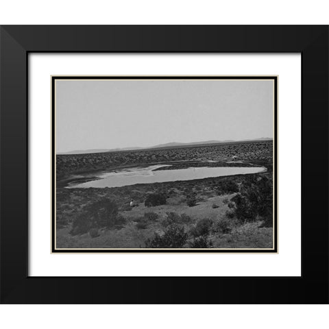 Soda Lake-Ragtown-Nevada Black Modern Wood Framed Art Print with Double Matting by OSullivan, Timothy H