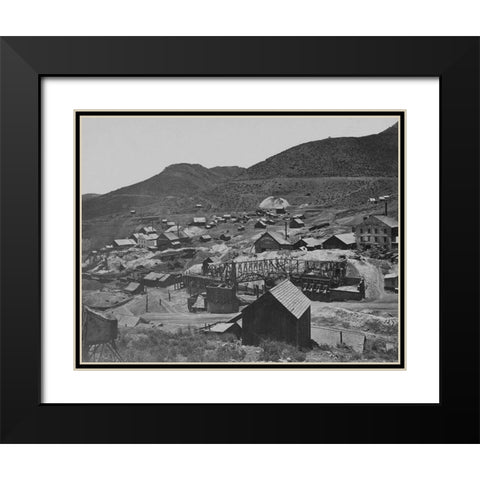 Gold Hill-Nevada Black Modern Wood Framed Art Print with Double Matting by OSullivan, Timothy H
