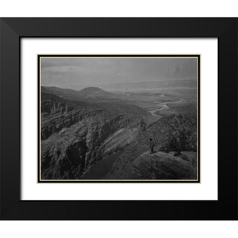 Browns Park-Colorado Black Modern Wood Framed Art Print with Double Matting by OSullivan, Timothy H