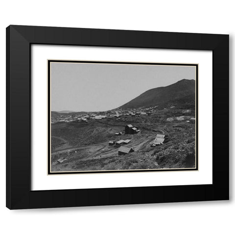 Virginia City-Nevada Black Modern Wood Framed Art Print with Double Matting by OSullivan, Timothy H